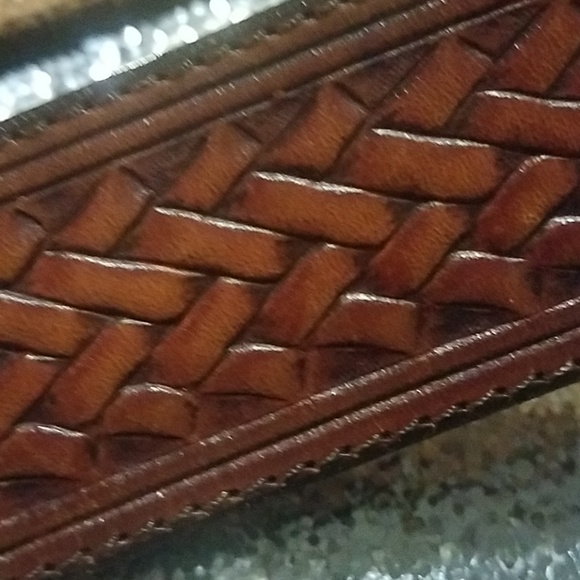 Justin western leather belt brown main image 6